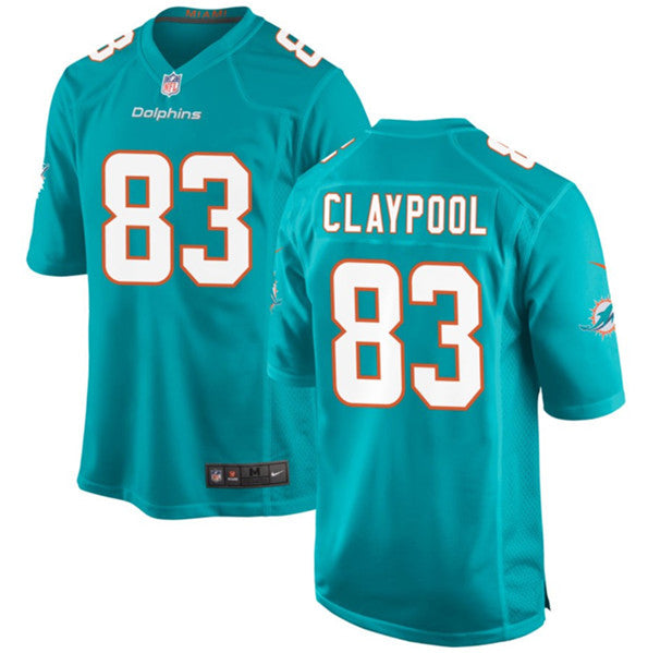 Chase Claypool Miami Dolphins aqua Game jersey