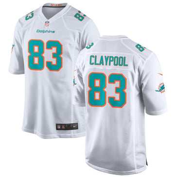 Chase Claypool Miami Dolphins white Game jersey