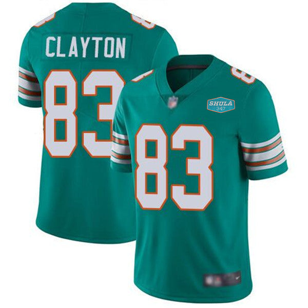 Mark Clayton Miami Dolphins aqua jersey