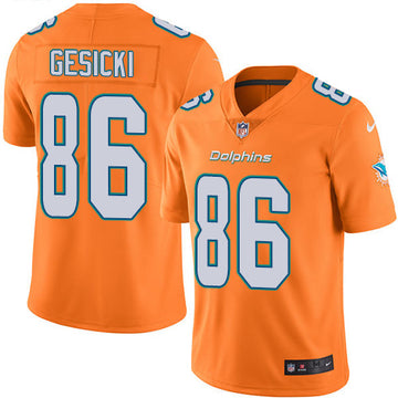 Mike Gesicki Miami Dolphins orange jersey