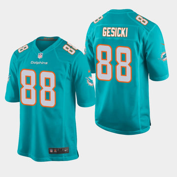 Mike Gesicki Miami Dolphins aqua jersey