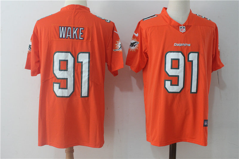 Cameron Wake Miami Dolphins orange jersey