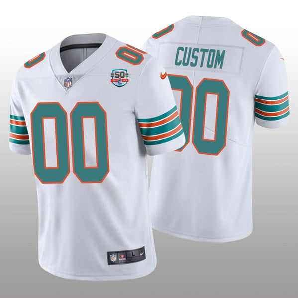 Custom Miami Dolphins white jersey