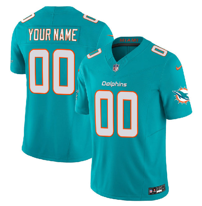 Custom Miami Dolphins aqua FUSE jersey