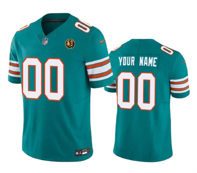Custom Miami Dolphins aqua FUSE jersey