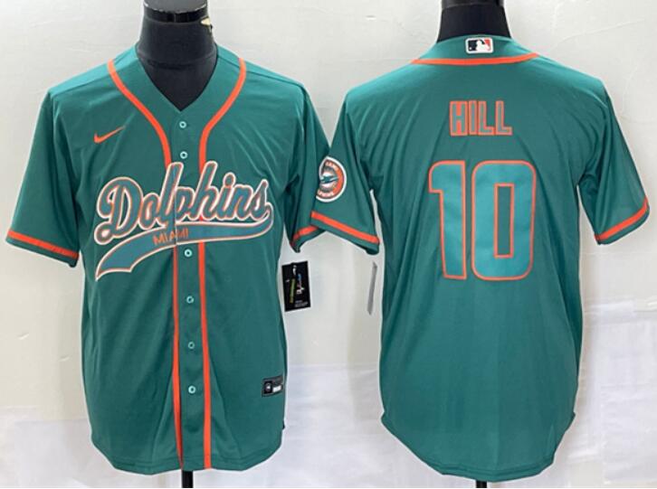 Custom Miami Dolphins aqua jersey