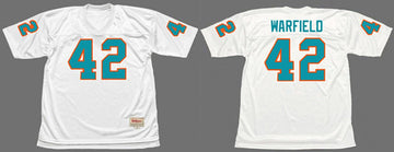 Custom Miami Dolphins white Throwback jersey
