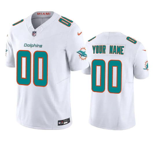 Miami Dolphins Custom White 2023 FUSE Alternate Jersey