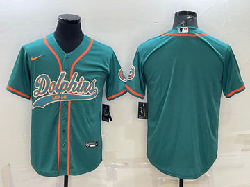 Custom Miami Dolphins aqua jersey