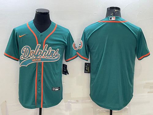 Custom Miami Dolphins aqua jersey