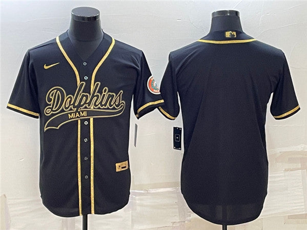 Custom Miami Dolphins black jersey