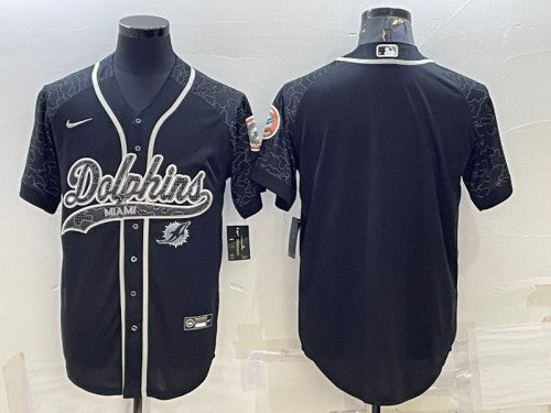 Custom Miami Dolphins black jersey