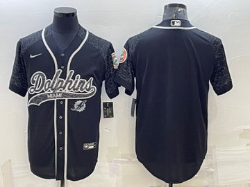 Custom Miami Dolphins black jersey