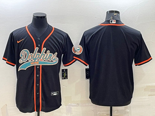 Custom Miami Dolphins black jersey