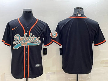 Custom Miami Dolphins black jersey