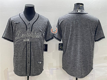 Custom Miami Dolphins gray jersey