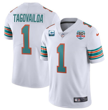 Custom Miami Dolphins white jersey