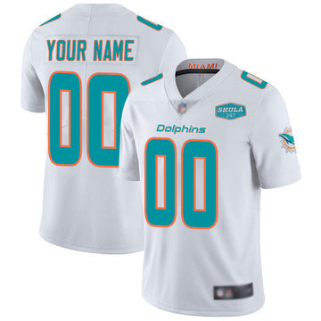 Custom Miami Dolphins white jersey