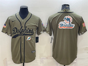 Miami Dolphins olive Salute To Service jersey