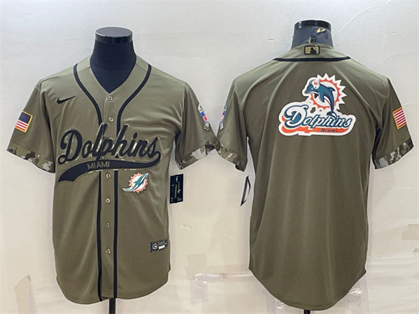 Miami Dolphins olive Salute To Service jersey