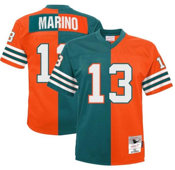 Miami Dolphins orange Split jersey