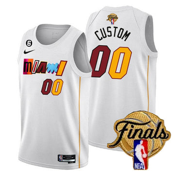 Custom Miami Heat white City Edition jersey