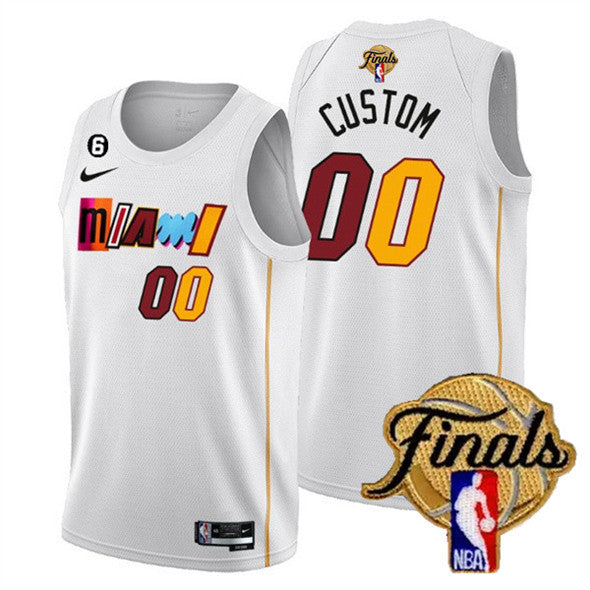 Custom Miami Heat white City Edition jersey