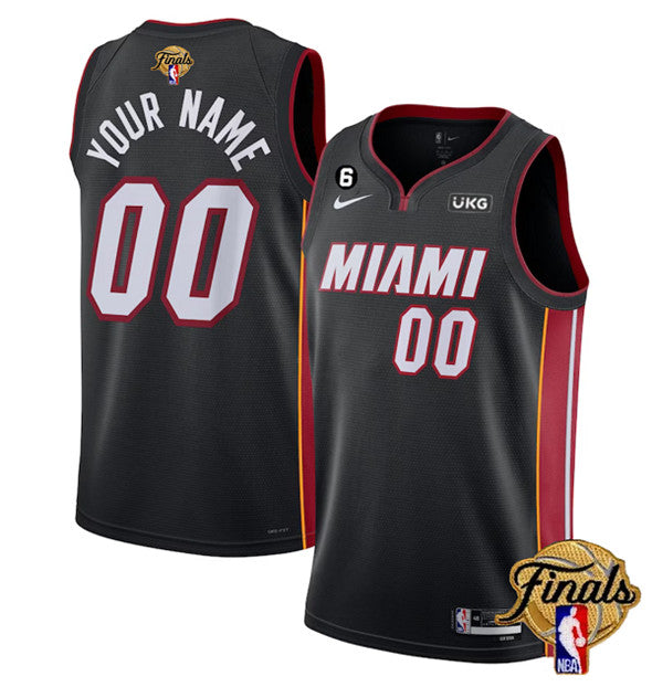 Custom Miami Heat black jersey