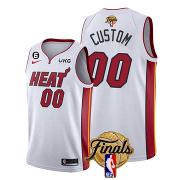 Custom Miami Heat white jersey