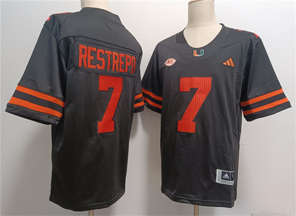 Xavier Restrepo Miami Hurricanes black FUSE jersey