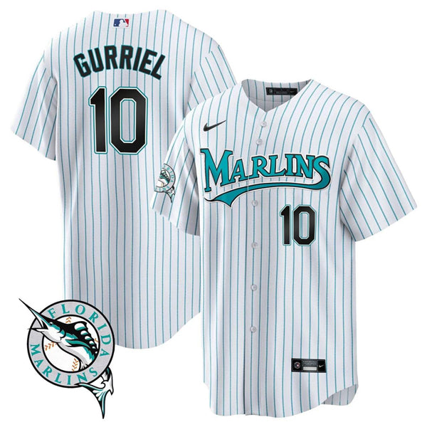 Yulieski Gurriel Miami Marlins white jersey