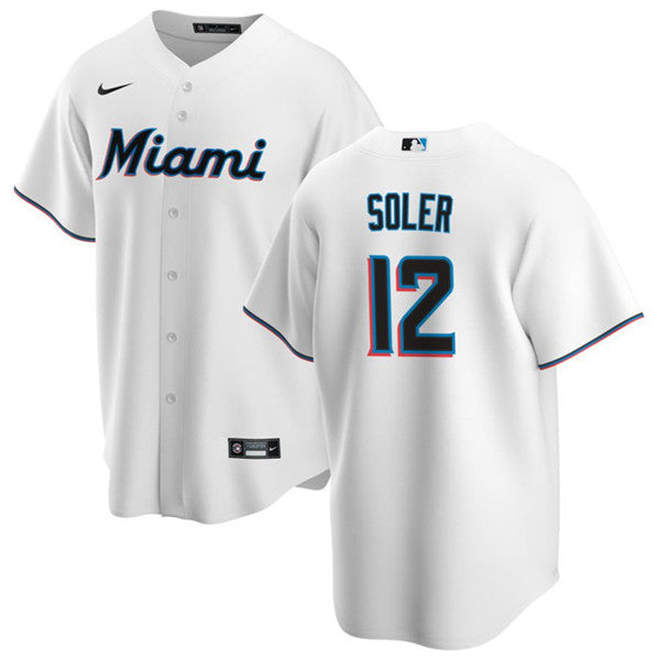 Jorge Soler Miami Marlins white jersey