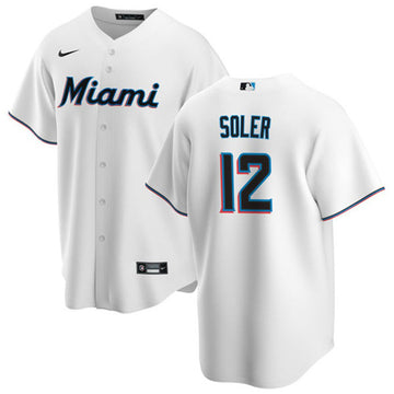 Jorge Soler Miami Marlins white jersey