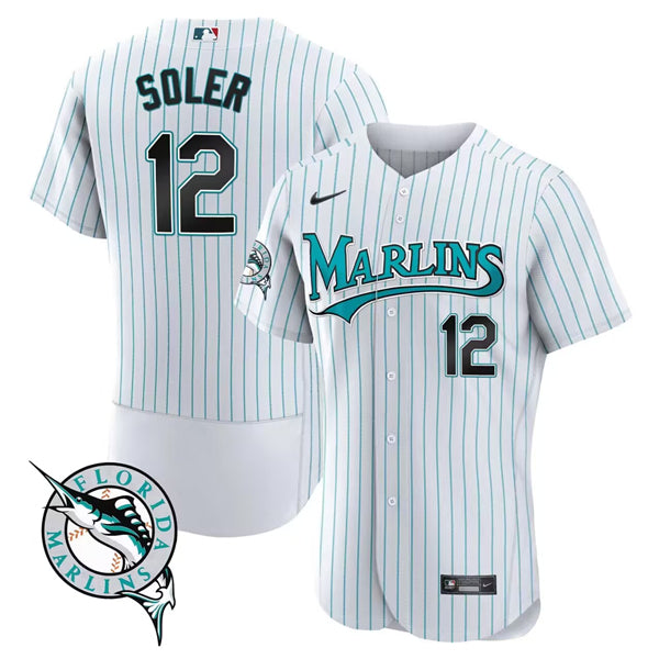Jorge Soler Miami Marlins white jersey