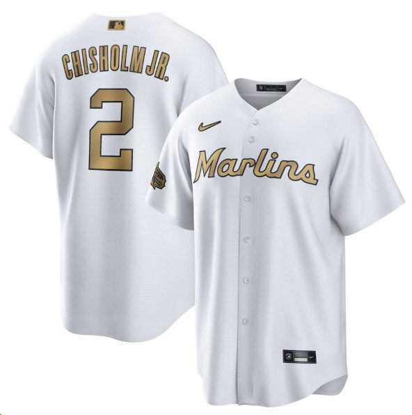 Jazz Chisholm Jr Miami Marlins white All-Star jersey
