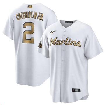 Jazz Chisholm Jr Miami Marlins white All-Star jersey