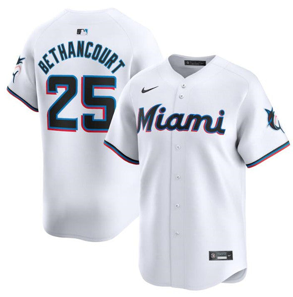 Christian Bethancourt Miami Marlins white Home jersey