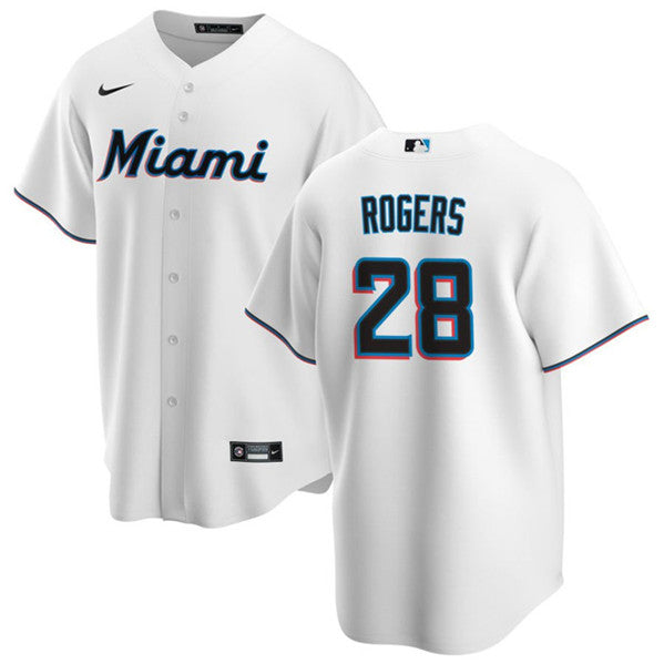 Trevor Rogers Miami Marlins white jersey