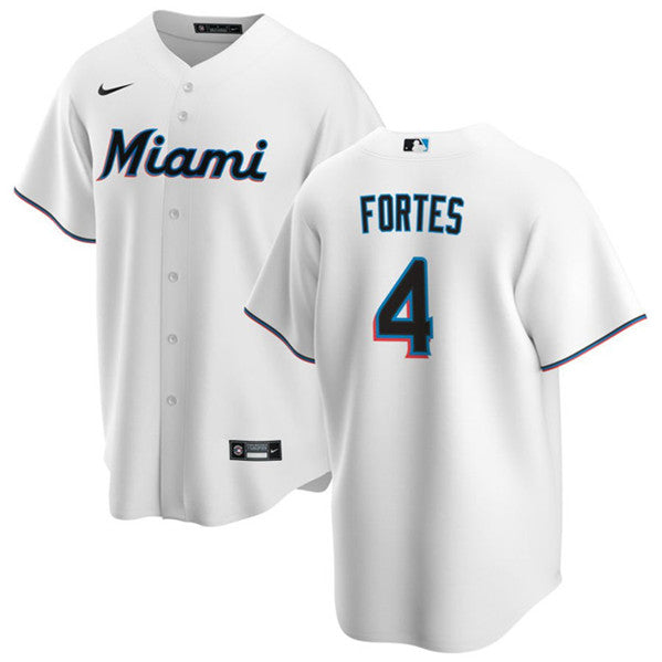 Nick Fortes Miami Marlins white jersey