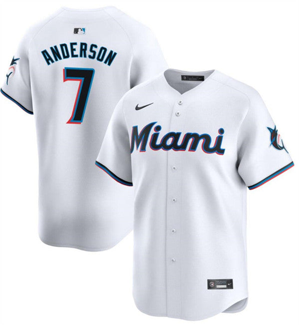 Tim Anderson Miami Marlins white Home jersey