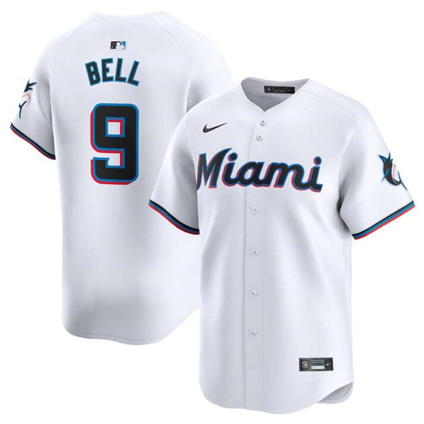 Josh Bell Miami Marlins white Home jersey