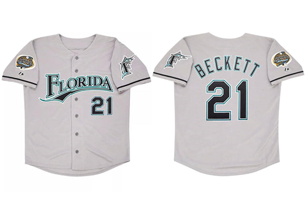 Custom Miami Marlins gray jersey