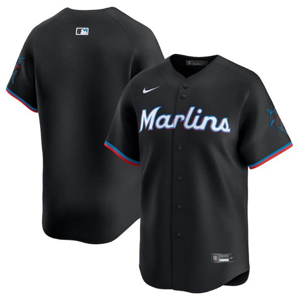 Custom Miami Marlins black Alternate jersey