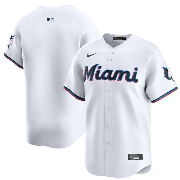 Custom Miami Marlins white Home jersey