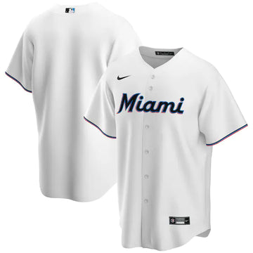 Custom Miami Marlins white jersey