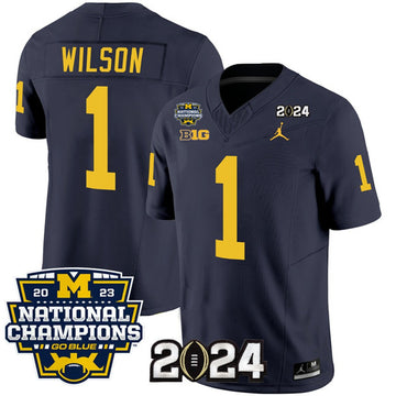 Roman Wilson Michigan Wolverines navy FUSE jersey
