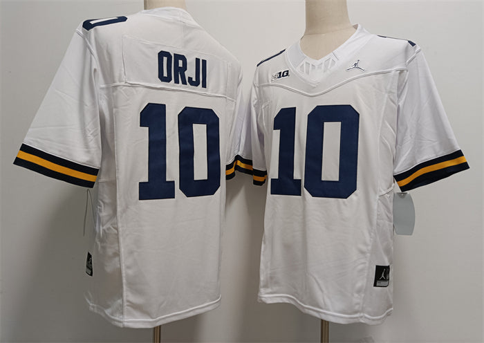 Alex Orji Michigan Wolverines white FUSE jersey