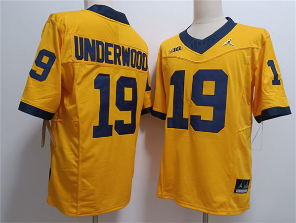 Bryce Underwood Michigan Wolverines yellow FUSE jersey