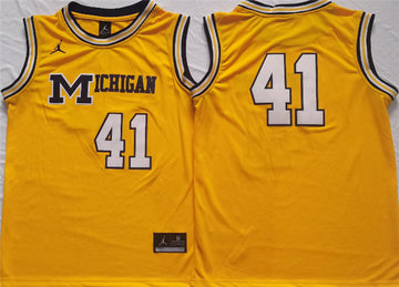 Glen Rice Michigan Wolverines yellow jersey