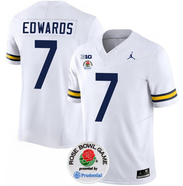 Donovan Edwards Michigan Wolverines white FUSE jersey